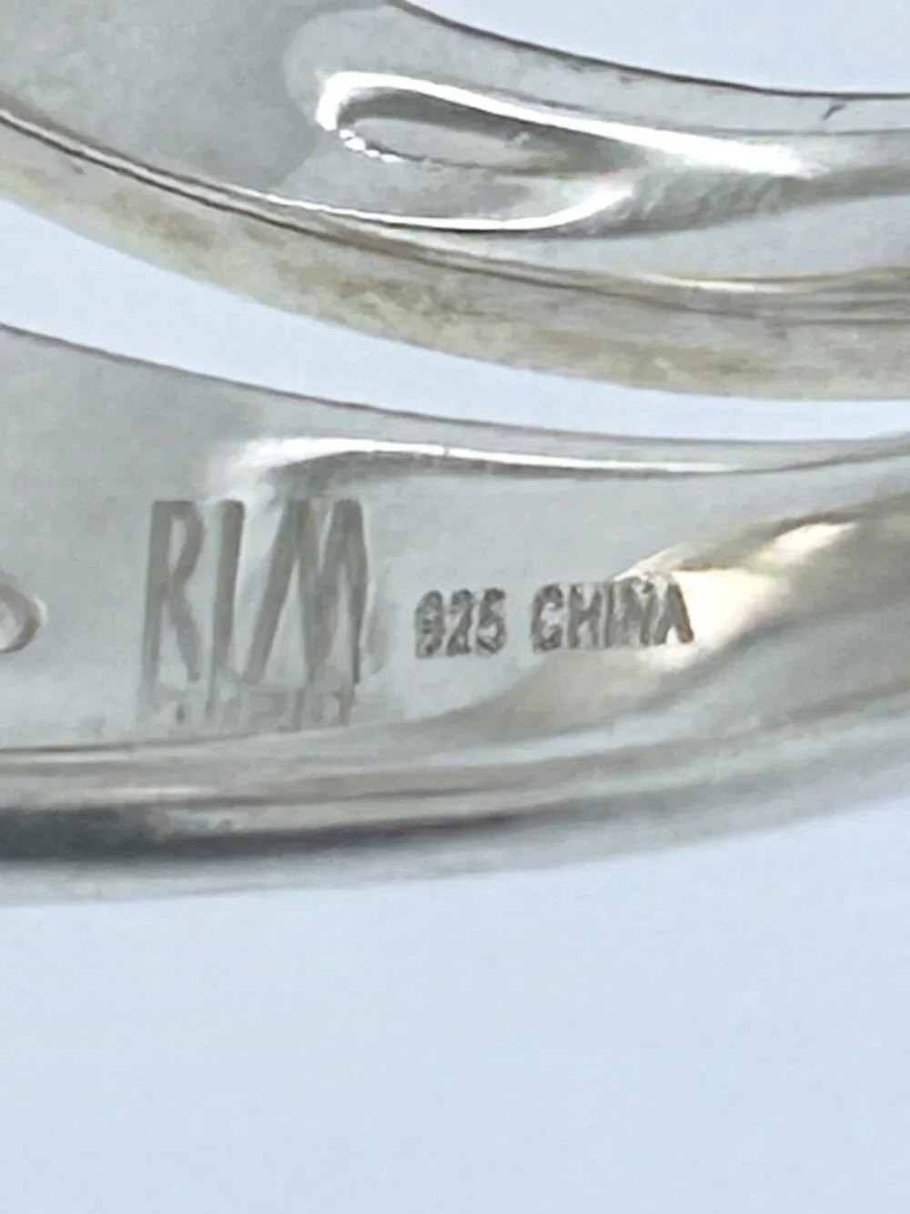 RARE Vintage RLM Sterling Silver Band Knuckle Ring